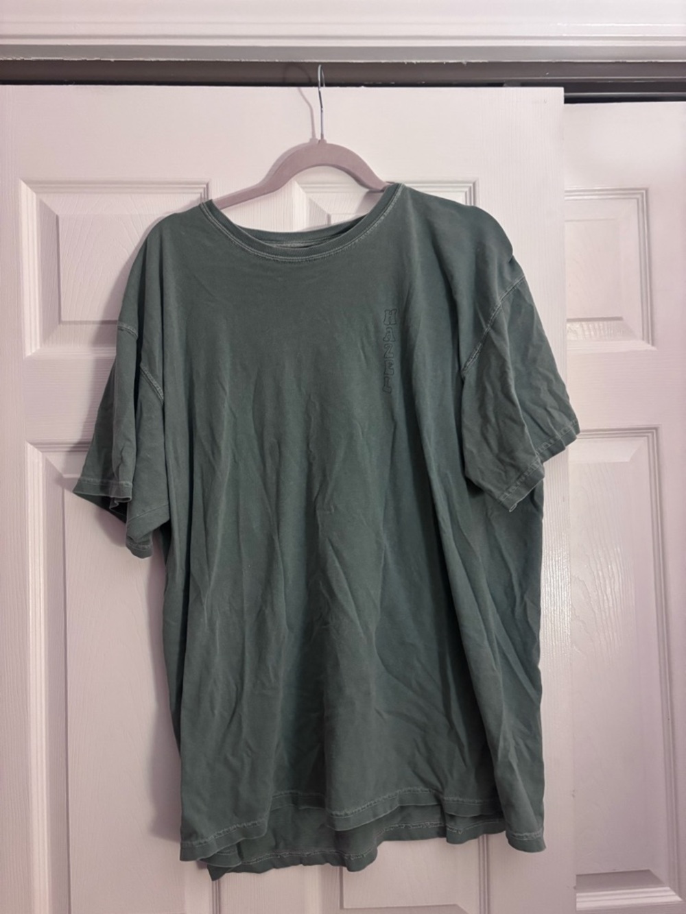 Washed Sage Short Sleeve Tee - Women's Relaxed Crew